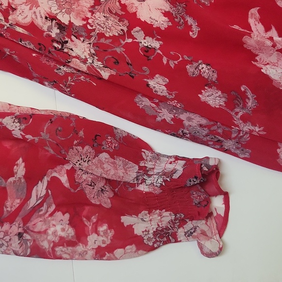 NWT Taylor Floral Bubble sleeve Dress - Picture 4 of 4